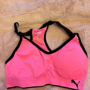 Puma Women's Vibrant Pink Sports Bra